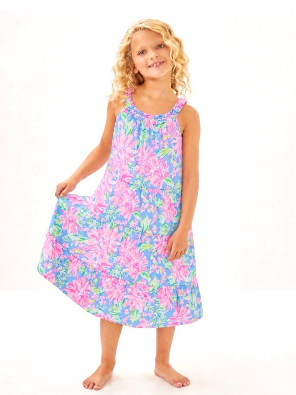 Lilly Pulitzer Toddler / Little Girl's Mini Loro Midi Dress
